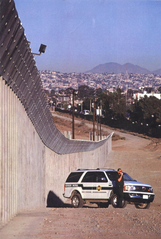 Border Patrol USBP CBP  the border fence border wall