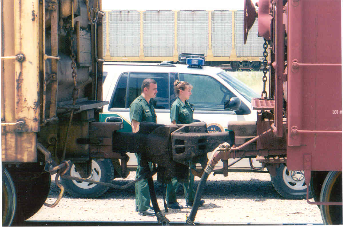 Border Patrol USBP CBP   train check