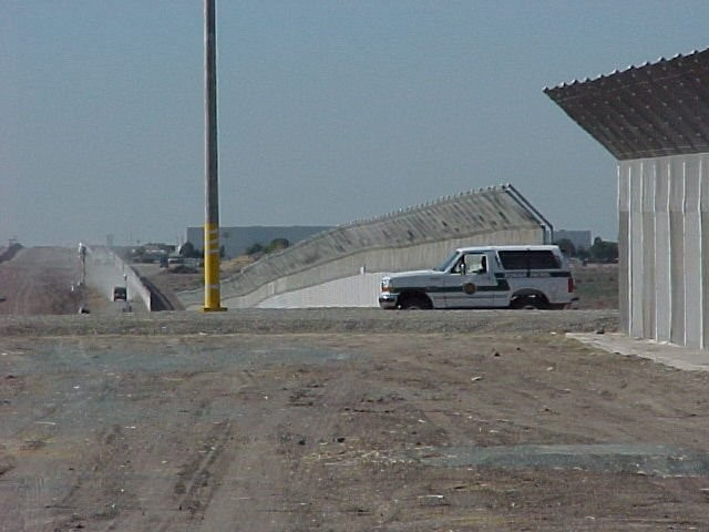 Border Patrol USBP miscellaneous modern bronco vehicle near the fence