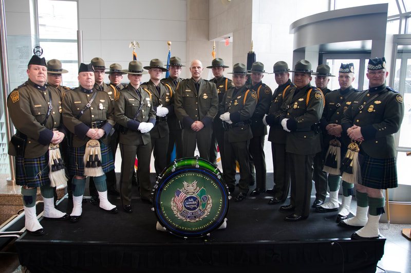 Border Patrol USBP miscellaneous modern Police Week Pipes Drums P&D Honor Guard change command Vitiello